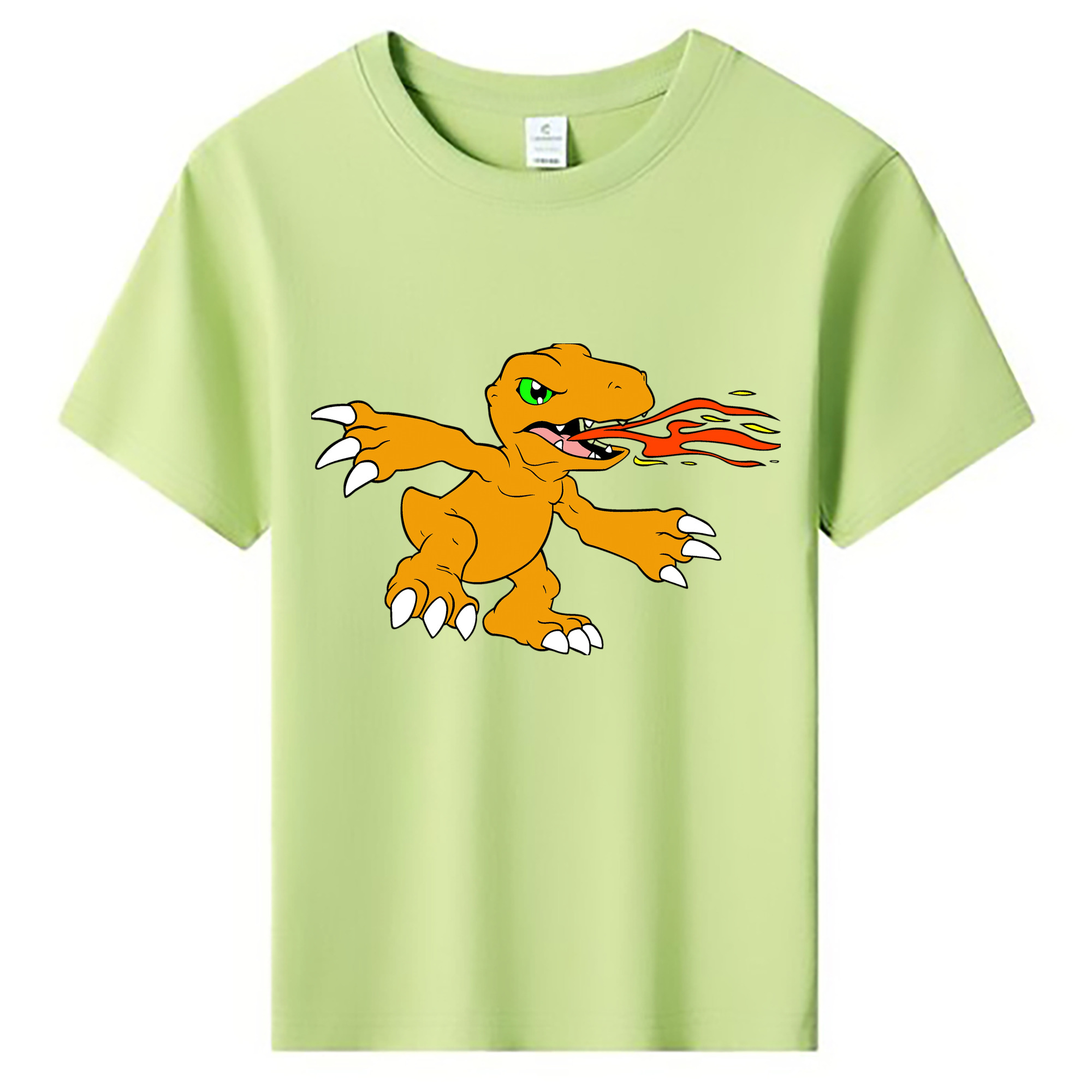 （画像用） Digimon デジタルモンスター/デジモン 綿100％キッズTシャツ（フロントプリント）